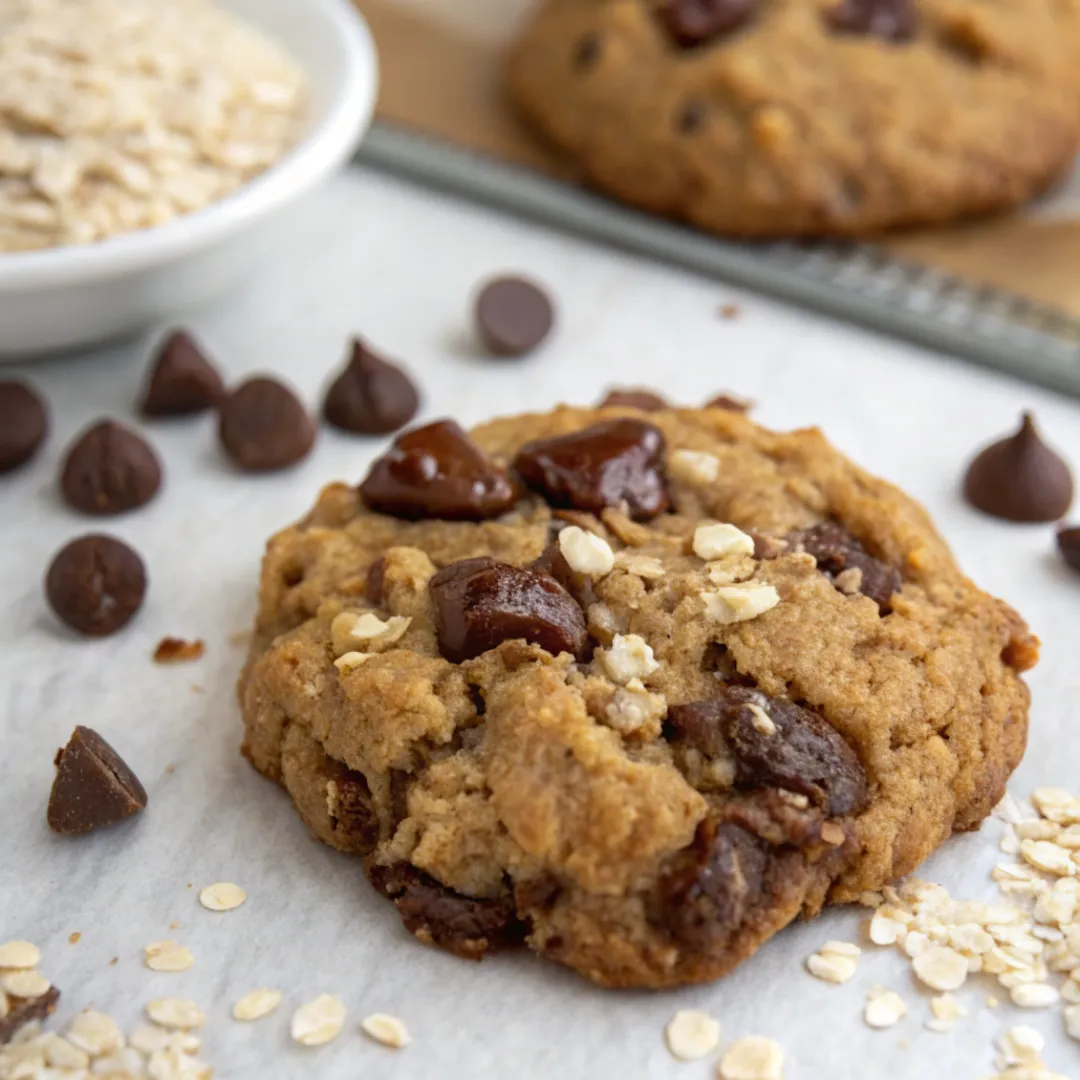 Chewy Chocolate Chip Oatmeal Cookie