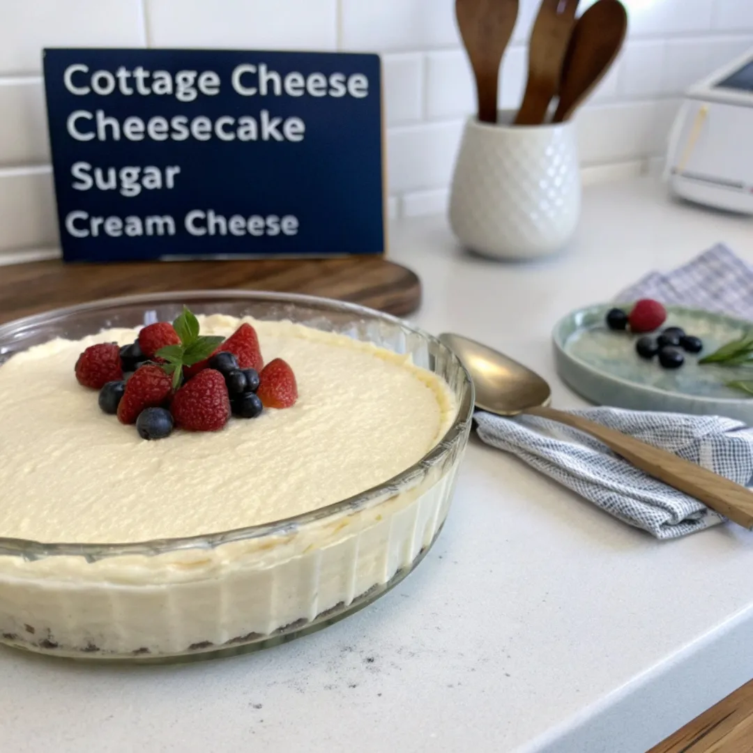 3 Ingredient Cottage Cheese Cheesecake Recipe