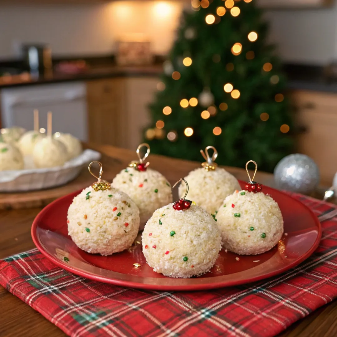 Christmas Ornament Cheese Balls