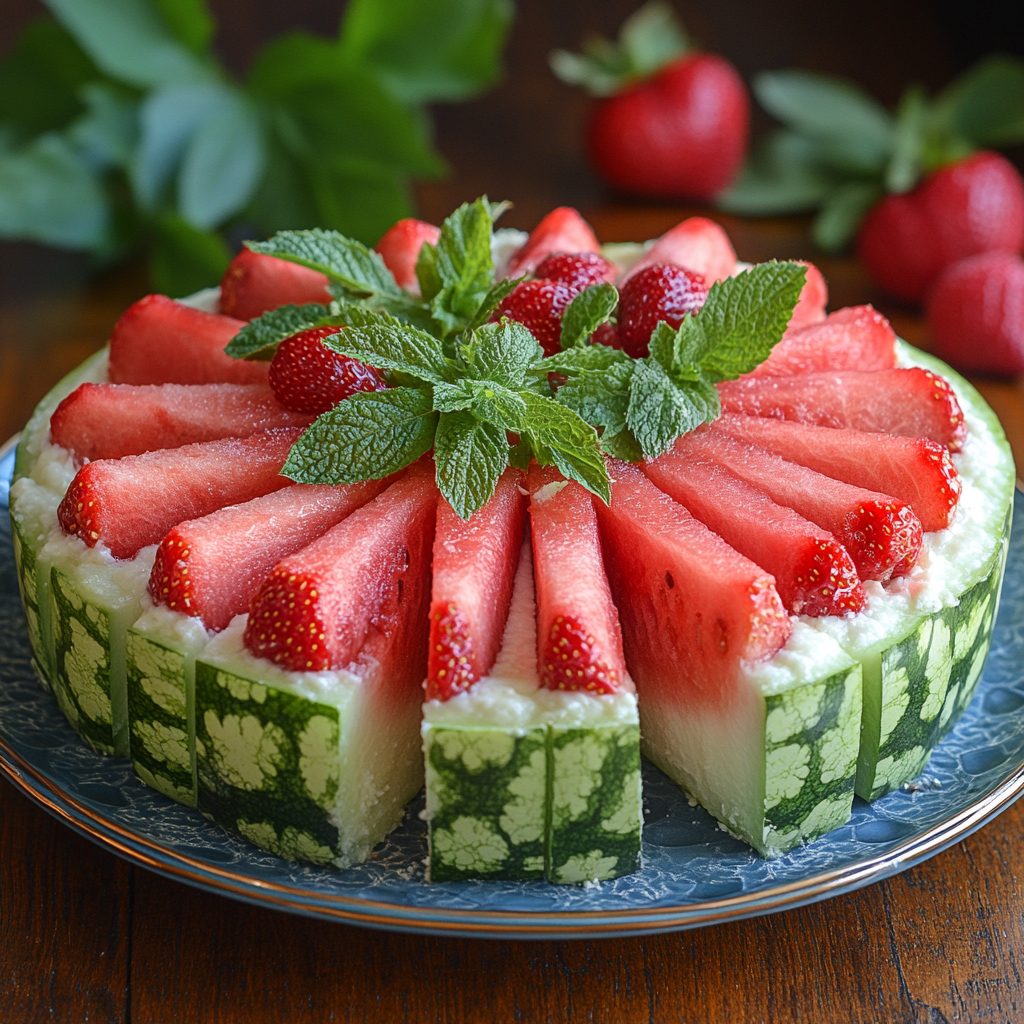 no-bake watermelon cake recipes