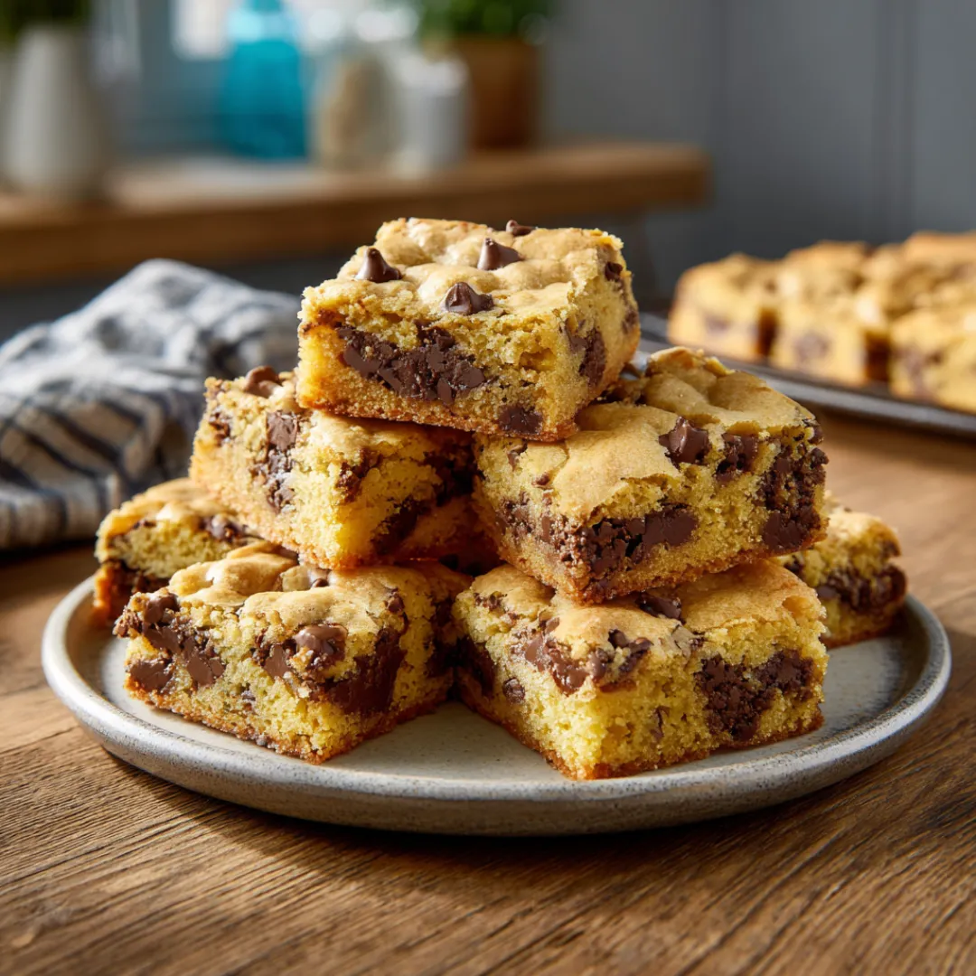 chocolate chip cookie bars yellow cake mix