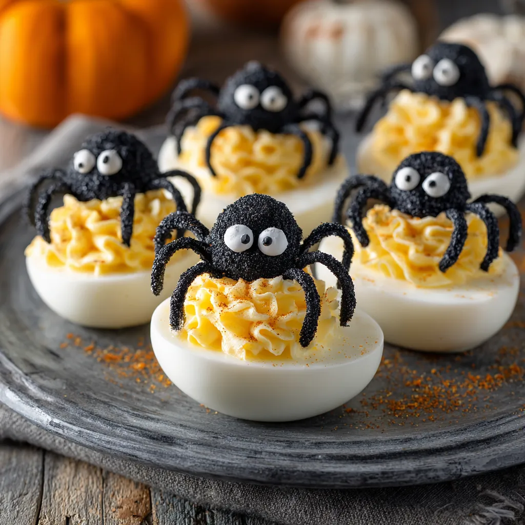 Spider Deviled Eggs Recipe – Spooky & Delicious Halloween Treat