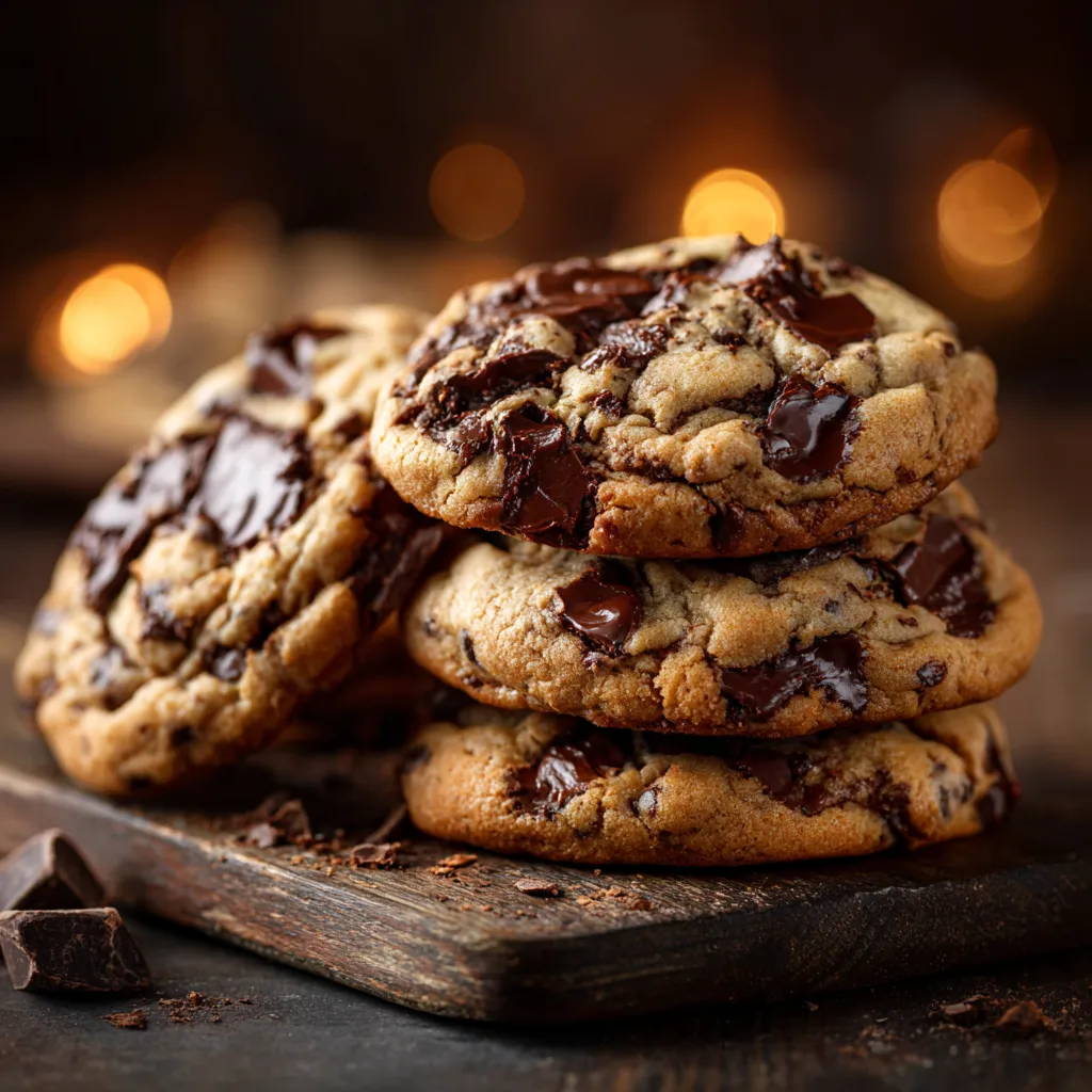 Ultra-thick bakery-style chocolate chip cookies