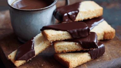 Chocolate-Dipped Shortbread –