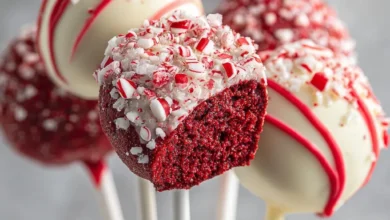 Red Velvet Peppermint Cake Pops