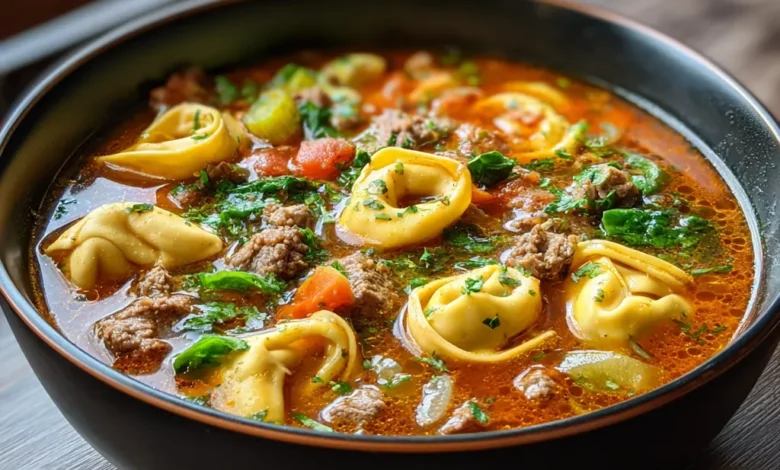 Beef Tortellini Soup
