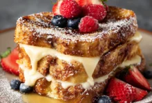 Brioche French Toast with Custard Center