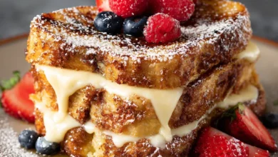 Brioche French Toast with Custard Center