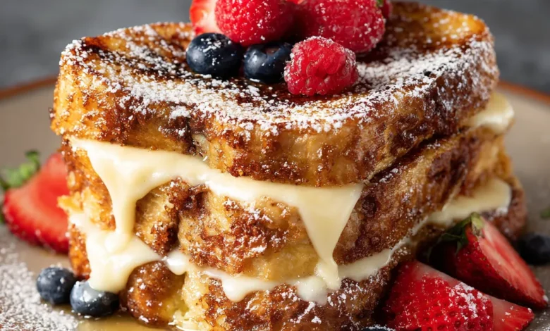 Brioche French Toast with Custard Center