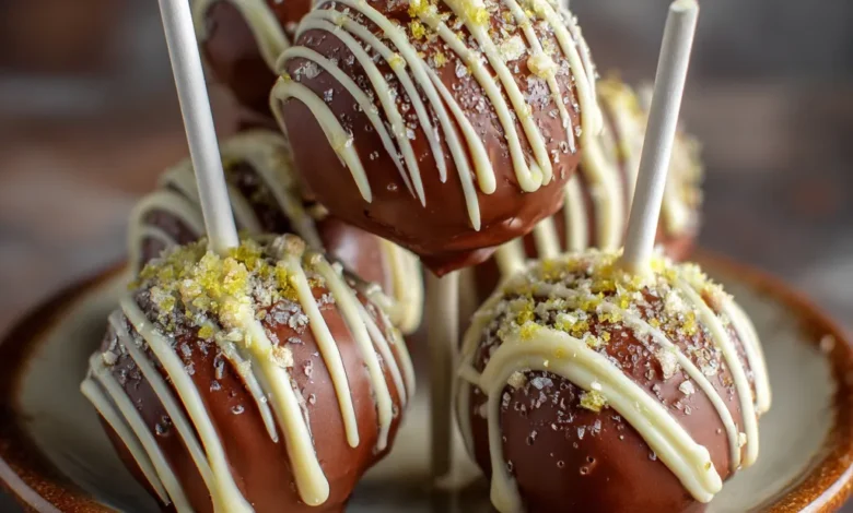 Chocolate Gingerbread Cake Pops