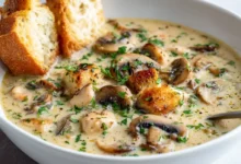 Creamy Chicken Mushroom Soup