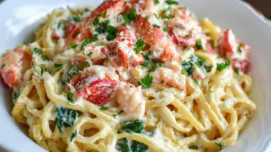 Creamy Lobster Pasta with Parmesan Sauce