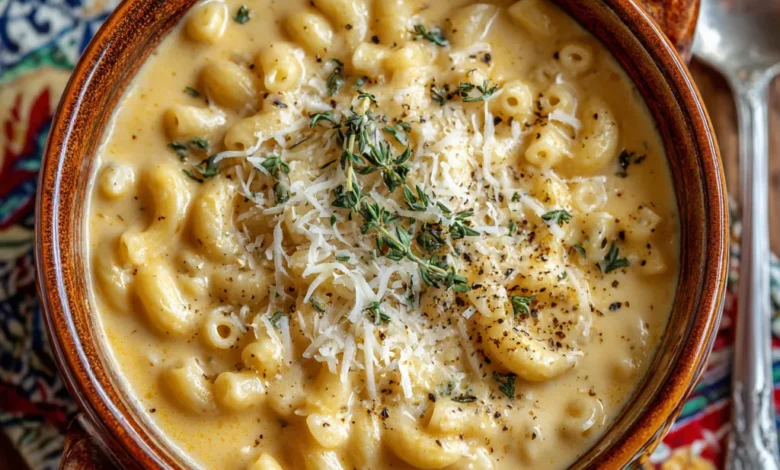 Creamy Mac and Cheese Soup