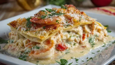 Creamy Shrimp and Crab Lasagna