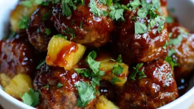 Crockpot Hawaiian Turkey Meatballs