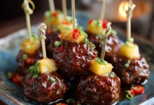 Hawaiian Cocktail Meatballs