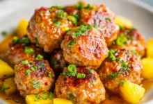 Hawaiian Turkey Meatballs