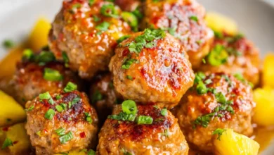 Hawaiian Turkey Meatballs