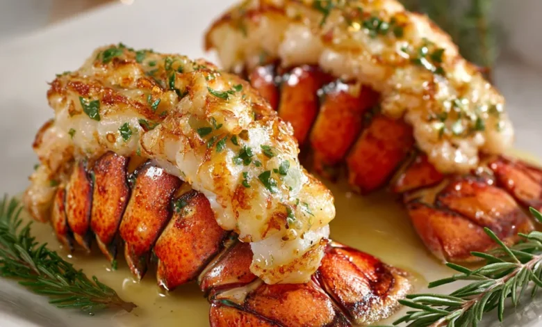 Holiday Garlic Butter Lobster Tails