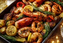 Holiday Sheet-Pan Shrimp & Lobster