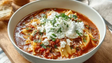 Lasagna Soup with Ricotta