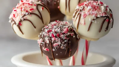 Peppermint Mocha Cake Pops