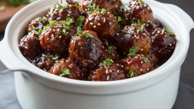 Pineapple Soy Crockpot Meatballs