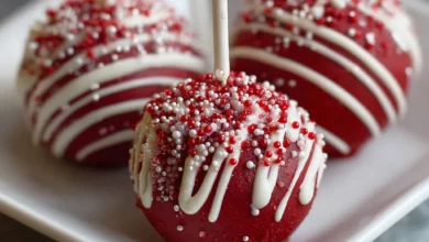 Red Velvet Christmas Cake Pops