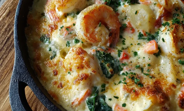 Seafood Mornay Bake