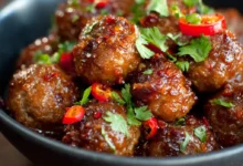 Spicy Hawaiian Meatballs with Sweet Chili Sauce