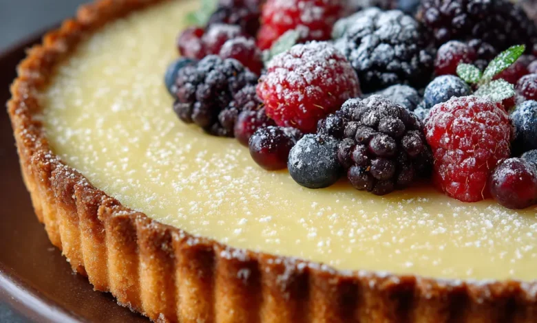 Vanilla Bean Custard Tart