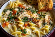 White Lasagna Chicken Soup