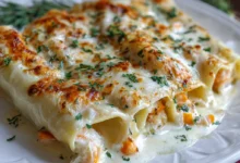 White Sauce Seafood Cannelloni