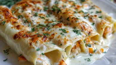 White Sauce Seafood Cannelloni