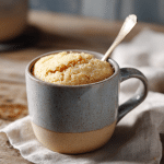 Single-Serve Vanilla Mug Cake with Milk