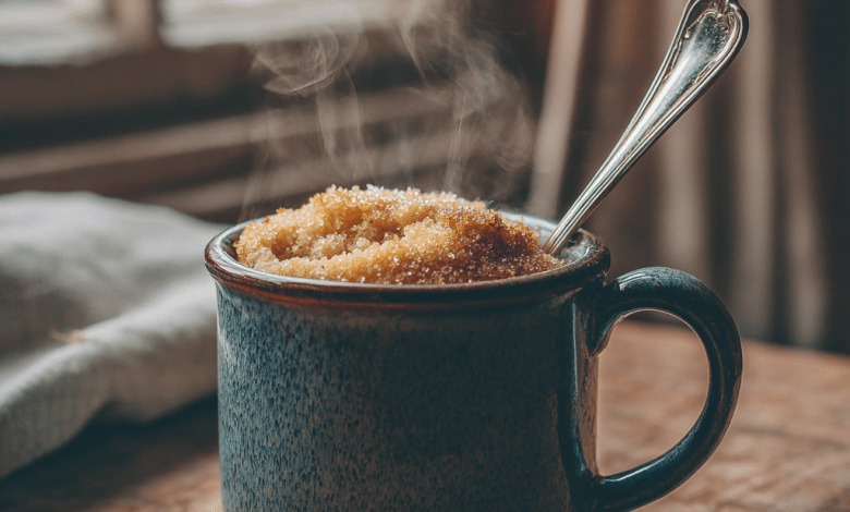 Soft & Fluffy Microwave Vanilla Mug Cake (A Little Hug in a Cup)