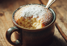 No-Egg Vanilla Mug Cake Recipe