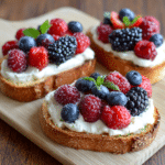 Berry Mascarpone Toasts