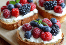 Berry Mascarpone Toasts