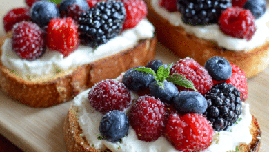 Berry Mascarpone Toasts