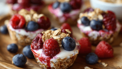 Berry Yogurt Breakfast Cups