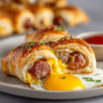Breakfast Puff Pastry Pigs in a Blanket