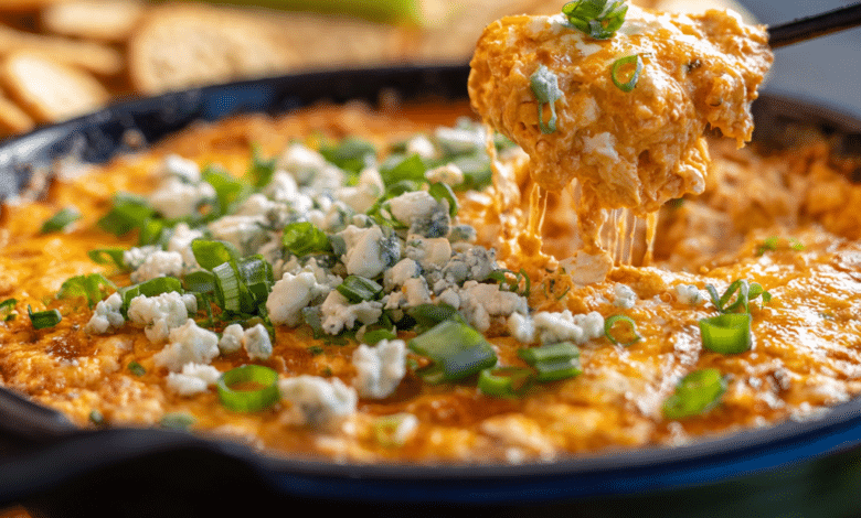 Buffalo Chicken Dip Made in the Slow Cooker