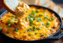 Buffalo Chicken Dip with Cheddar and Mozzarella