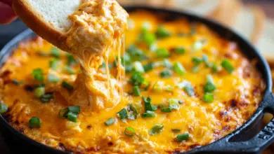 Buffalo Chicken Dip with Cheddar and Mozzarella