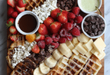 Chocolate Chip Waffle Brunch Board