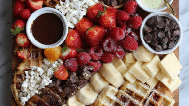 Chocolate Chip Waffle Brunch Board