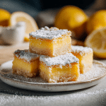 Classic Lemon Bars with a Smooth Custard Layer