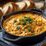 Creamy Buffalo Chicken Dip with Shredded Chicken