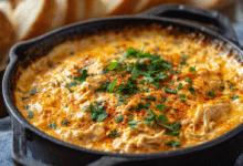 Creamy Buffalo Chicken Dip with Shredded Chicken